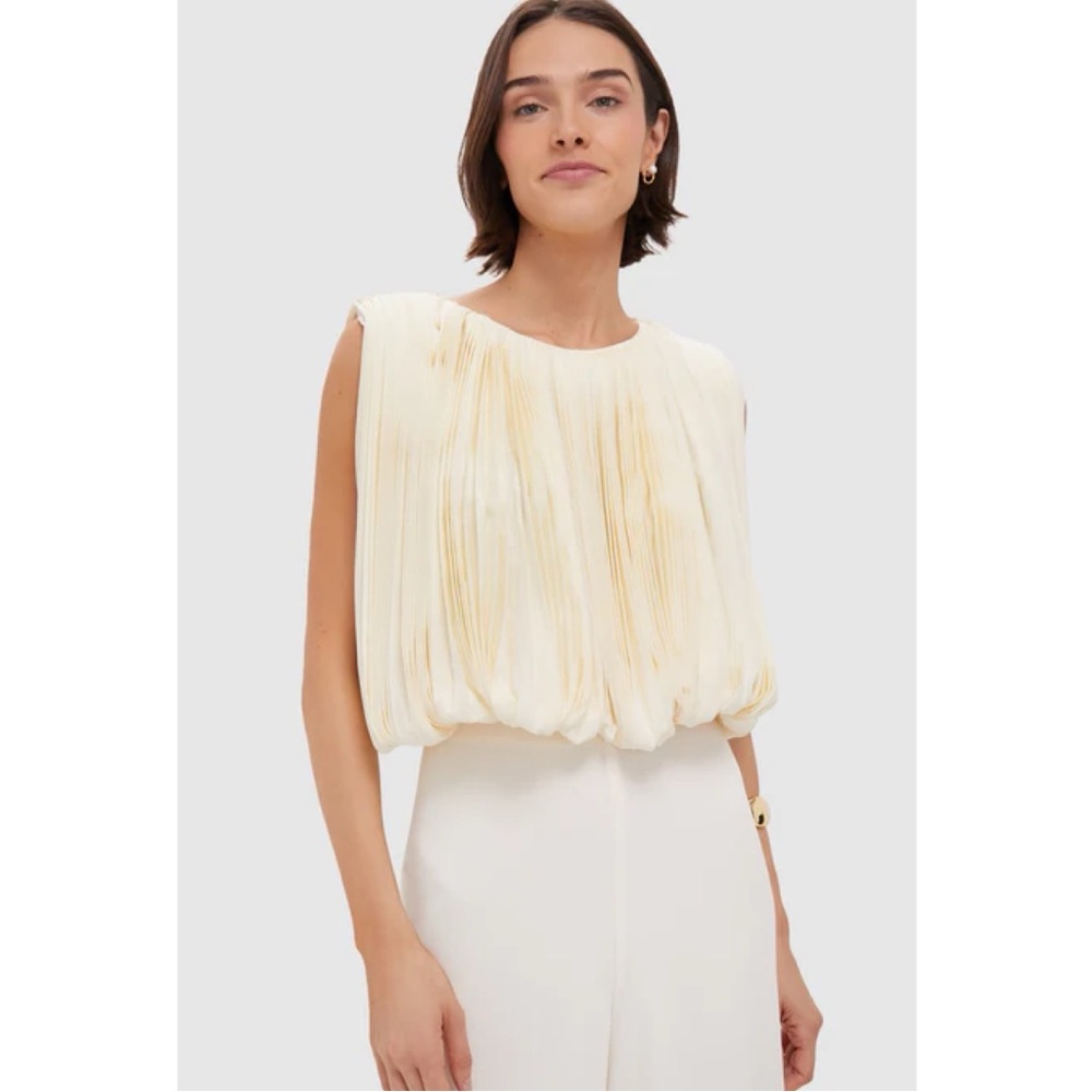 NWT Alexis Ivory Dorett Blouse in XS